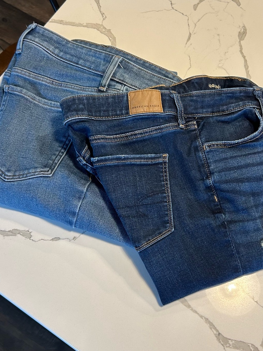 2/$20 American Eagle, 8R Jeggings and Old Navy, 8P High-Rise Jeans